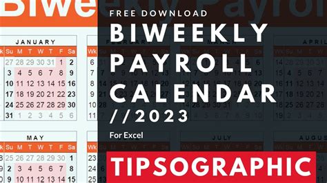 [FREE] Biweekly Payroll Calendar Excel 2023 YouTube