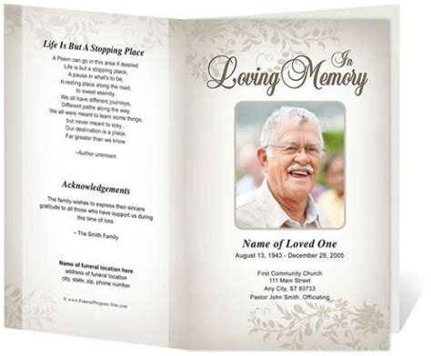 [FREE] Funeral Program Templates for Word & Google Docs Cake Blog