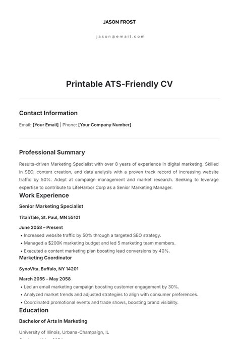 [FREE] TEMPLATE CV ATS FRIENDLY AGAR … - balustradellc