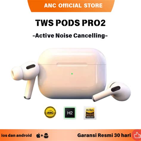 [FREE CASE] TWS Bluetooth Headset Pods Pro 2 ANC Active Noise ... - balustradellc