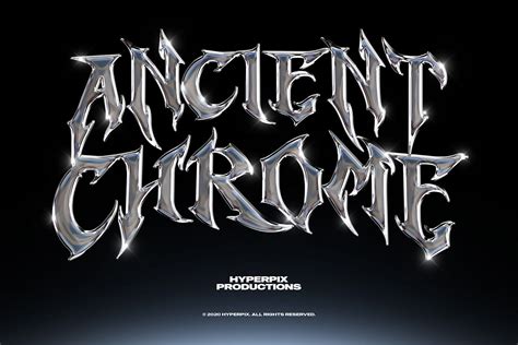 [FREE PSD] METAL CHROME TEXT EFFECT on Behance