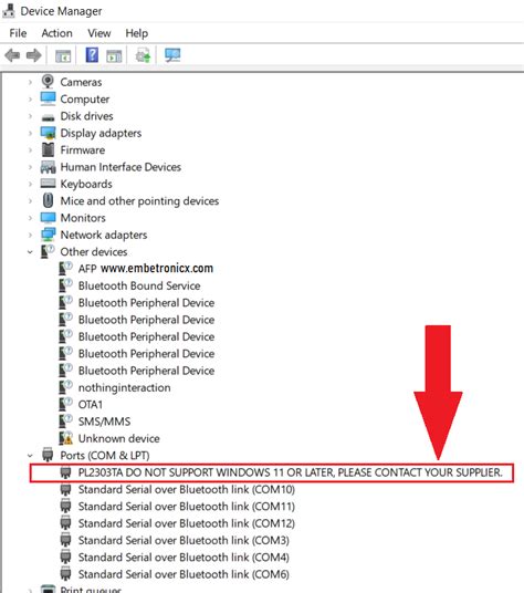 [Fixed] Prolific PL2303TA USB to Serial Windows 11 Problem