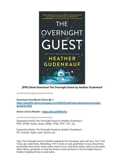 [Full Book] PDF Download The Overnight Guest by Heather …