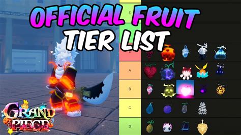 [GPO] Devil Fruit PVP Tier List Grand Piece Online Fruit Tier List