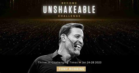 [Get] Tony Robbins – Become Unshakeable Challenge 2024 - Reddit