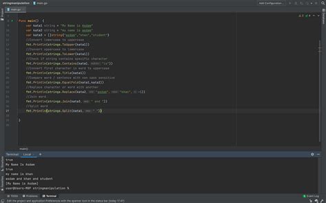 [Golang] String Manipulation. When creating a program or an API, we