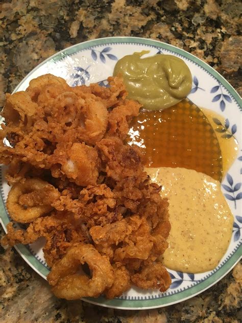 [Homemade] Crispy Fried Calamari with Trio of Asian … - balustradellc