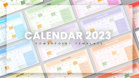 [High Resolution] 2023 Calendar Template Powerpoint