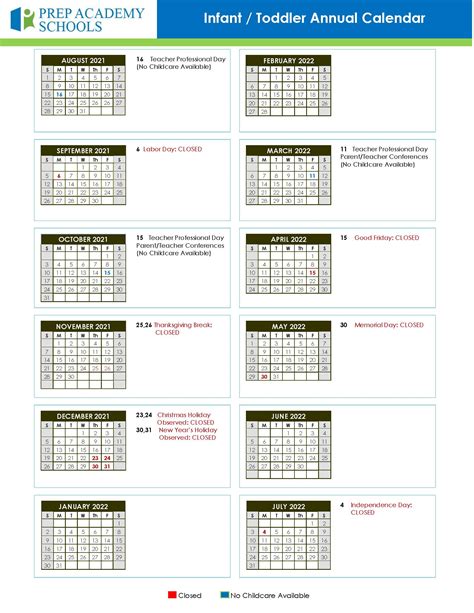 [High Resolution] Kindercare Calendar 20222023