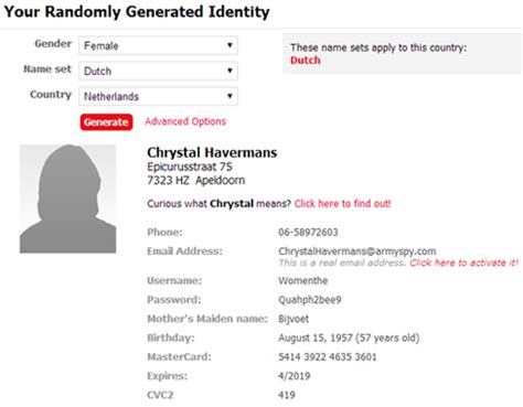 [How to] Generate Fake Names, Addresses and Fake Identities
