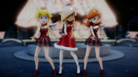 [MMD] Peach, Daisy, and Rosalina - Last Christmas (Motion DL)