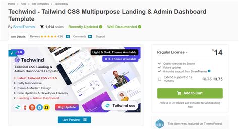 [Nulled] Techwind Tailwind CSS Multipurpose Landing Page Template