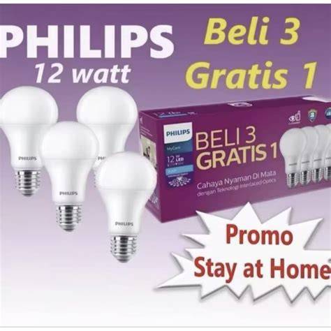 [PAKET ISI 4PCS] Lampu Philips Led 12 Watt Promo ... - Shopee … - raincitystudios.com