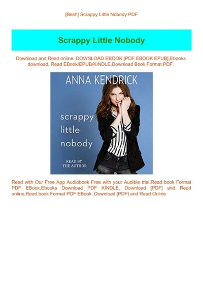 [PDF] [EPUB] Scrappy Little Nobody Download