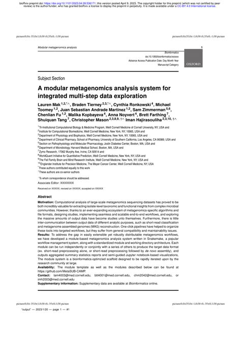 [PDF] A modular metagenomics analysis system for integrated …