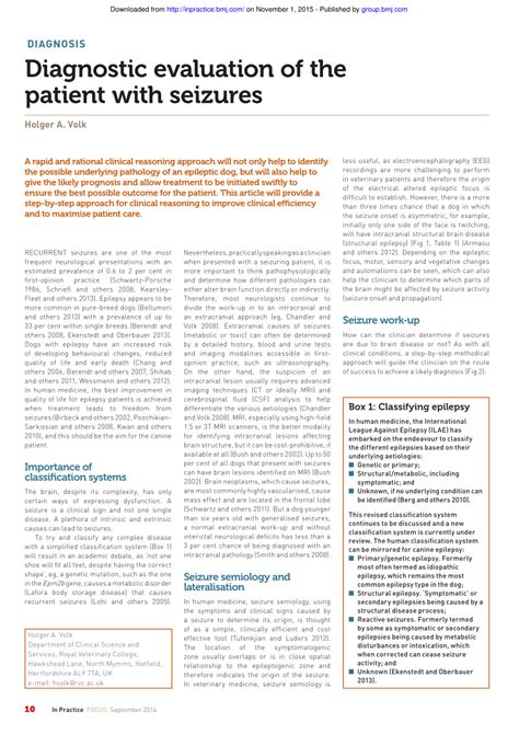 [PDF] An approach to the evaluation of a patient for seizures and