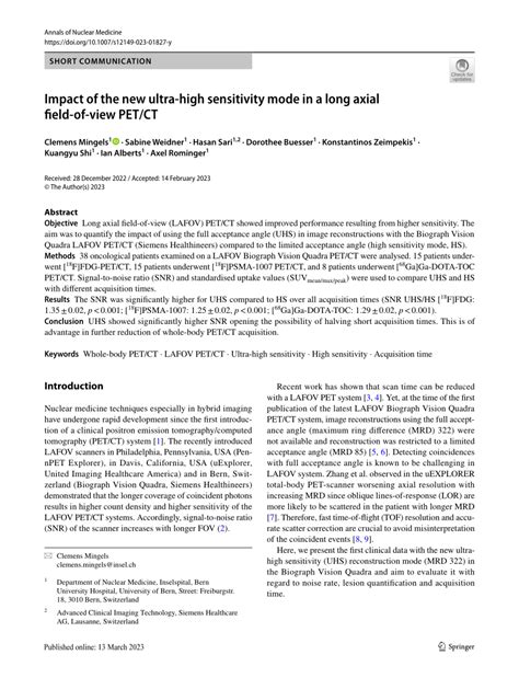 [PDF] Impact of the new ultra-high sensitivity mode in a long axial ...