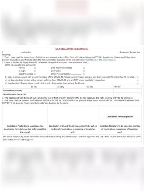 [PDF] Self Declaration Form NTA