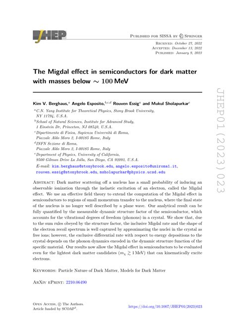 [PDF] The Migdal effect in Semiconductors for the Effective Field ... - wintechmobiles.com