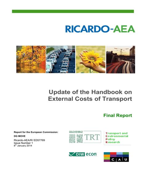 [PDF] Update of the handbook on external costs of transport: final ...