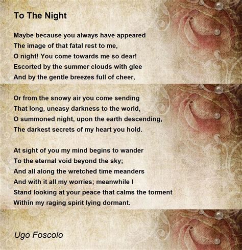 [POEM] To the Evening by Ugo Foscolo : r/Poetry - reddit