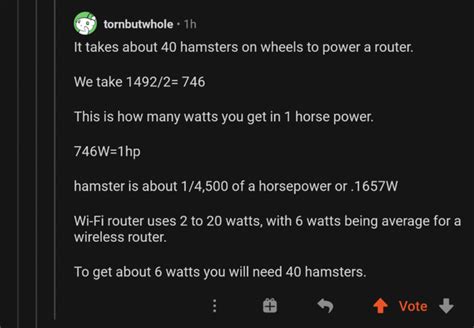 [Request] Horsepower to Hamsterpower? : r/theydidthemath