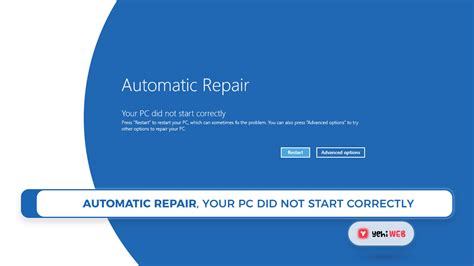 [SOLVED] Automatic Repair, Your PC did not start correctly, fix windows
