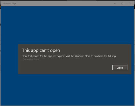 [SOLVED] Edge: Cannot download the application. The