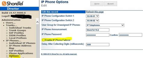 [SOLVED] ShoreTel IP Phones in Failover Mode - VoIP Forum