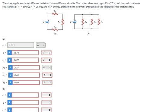[Solved] 1 The drawing shows three different resistors in two