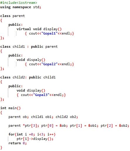 [Solved] C++ virtual function from constructor 9to5Answer