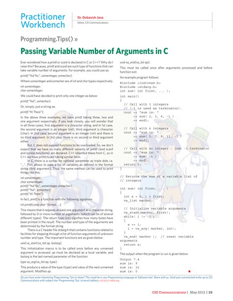 [Solved] C Passing variable number of arguments from one 9to5Answer