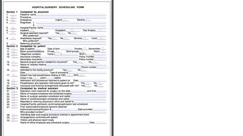 [Solved] Competency number 7 . HOSPITAL/SURGERY SCHEDULING FORM