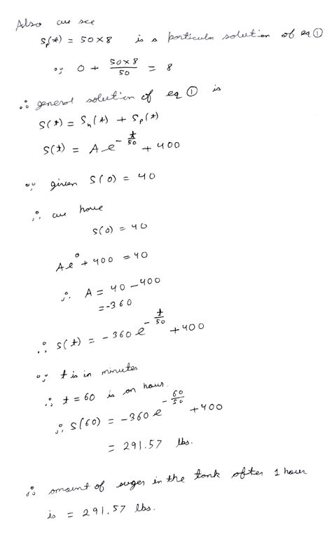 [Solved] Differential Equation (Mixing Problem). Answer the following