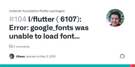[Solved] Error google_fonts was unable to load font 9to5Answer