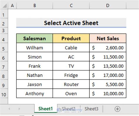 [Solved] Excel 2007 VBA Selecting Sheet With a Variable 9to5Answer