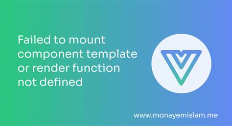 [Solved] Failed to mount component template or render 9to5Answer