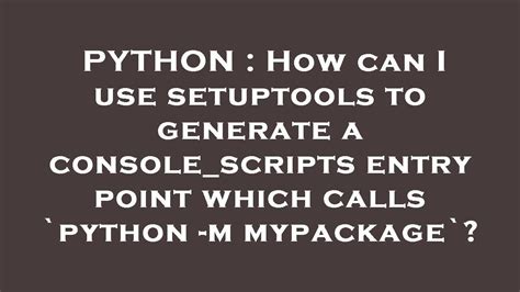 [Solved] Python setuptools How can I list a private 9to5Answer