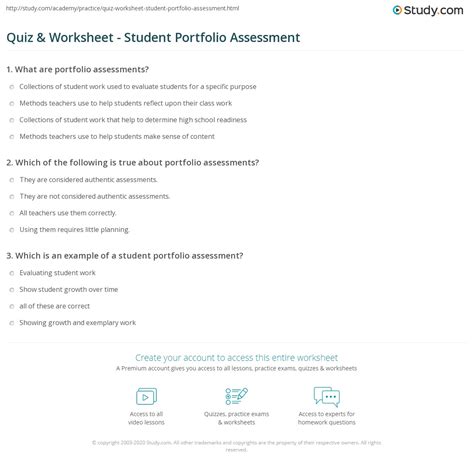 [Solved] The Portfolio Test for Ads Assumes Quiz+