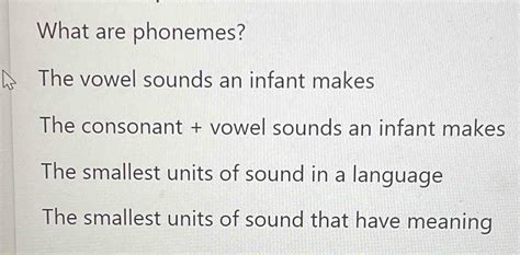 [Solved] The Smallest Unit of Sound That Denotes Meaning Within …