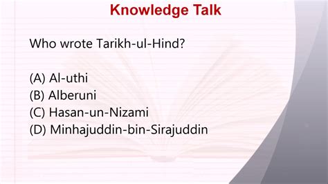 [Solved] Who wrote Tarikh-ul-Hind? - Testbook