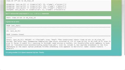 [WARNING] when statements should not include jinja2 templating