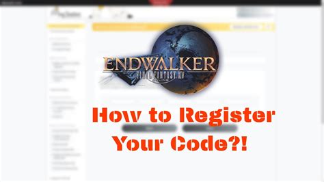 [Windows/Steam/Mac Version] Please Register Your Endwalker Registration …