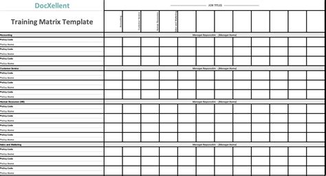 {FREE} Download AuditorApproved Training Matrix Template