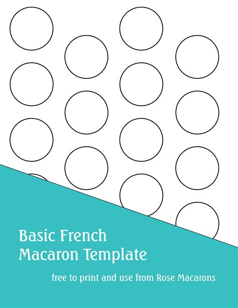 {MACARONS} basic printable template
