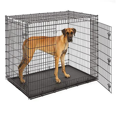 |No matter what type of crate you do end up getting, just remember to get one that is large enough for your dog to be able to stretch fully while laying on the side and to be able to sit without its head hitting the ceiling