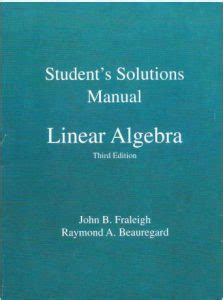Álgebra lineal fraleigh beauregard manual de soluciones. - Dougherty introduction to econometrics solutions manual.