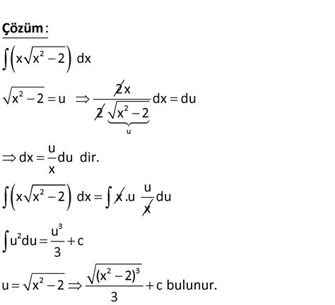 Çözüm 1: Bu integral, sabit kuralı kullanılarak kolayca hesaplanabilir.