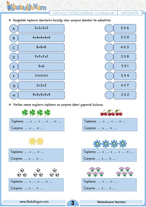 Çalışmalarımız Türkçe, Matematik ve Hayat Bilgisi derslerinin bulunduğumuz haftadaki kazanımları dikkate alınarak hazırlanıyor.