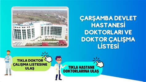 Çarşamba devlet hastanesi doktorları listesi